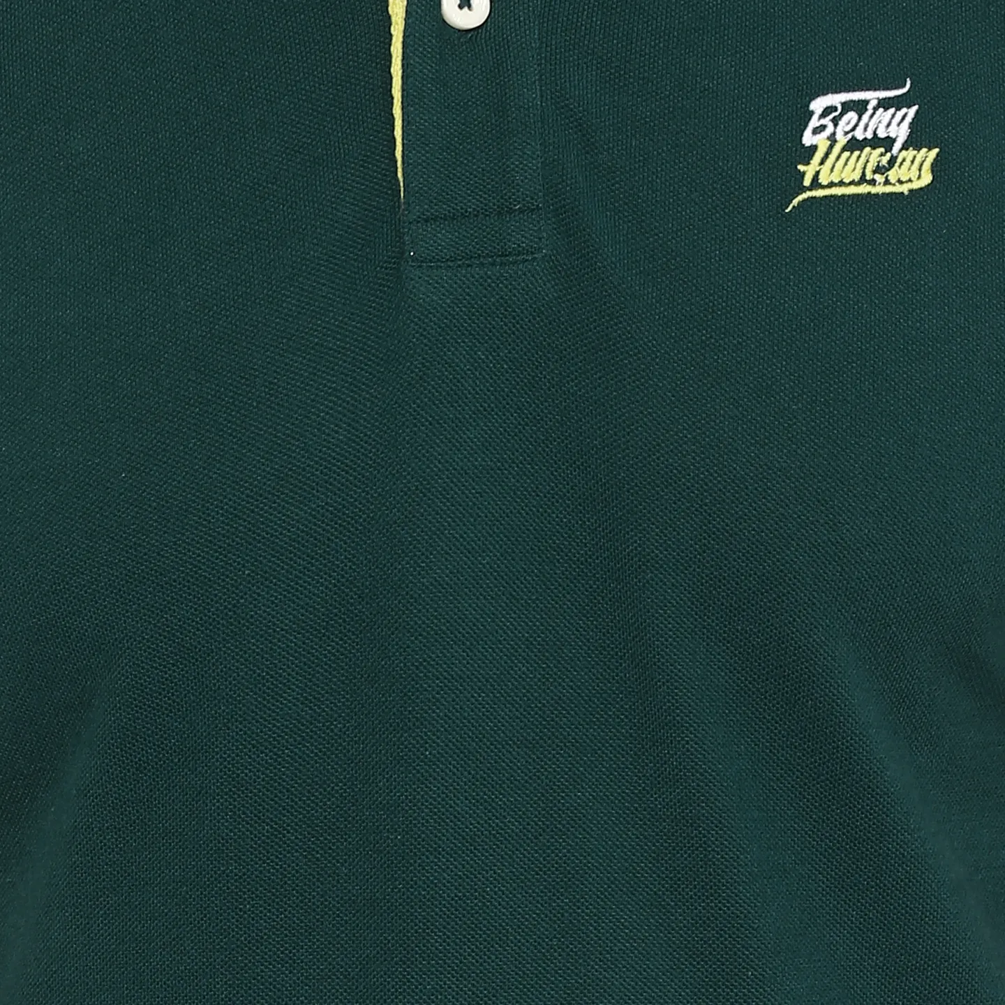 Tropic Green Regular Fit Men's Polo T-Shirt by Being Human Clothing - Image 5