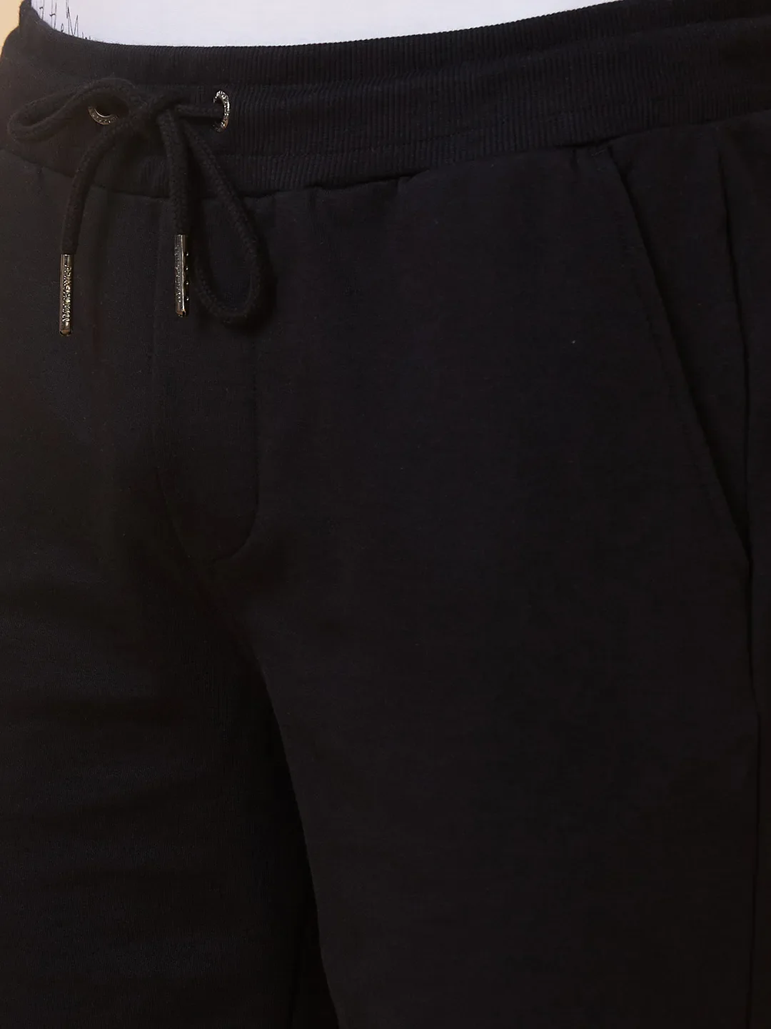 Black Regular Fit Men's Shorts by Being Human Clothing - Image 4