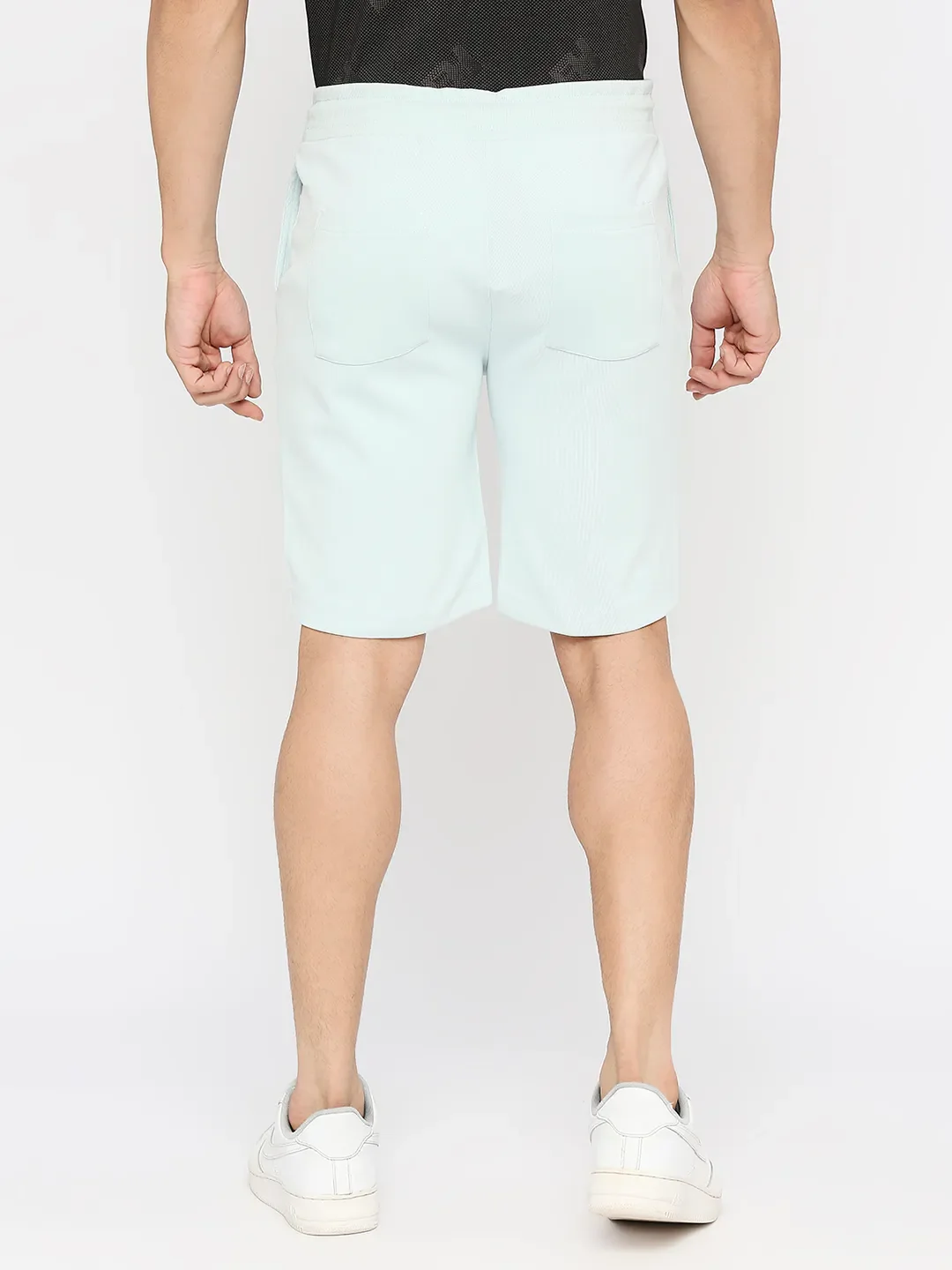 Blue Regular Fit Shorts For Men By Being Human Clothing - Image 4