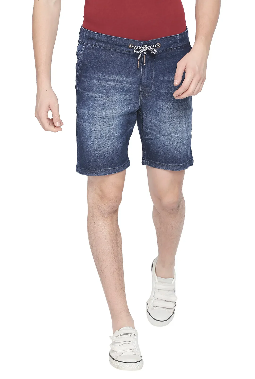 Blue Regular Fit Men's Shorts by Being Human Clothing