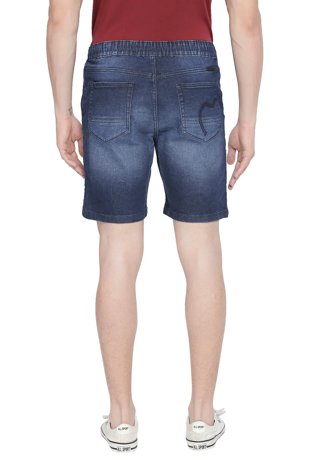 Blue Regular Fit Men's Shorts by Being Human Clothing - Image 3