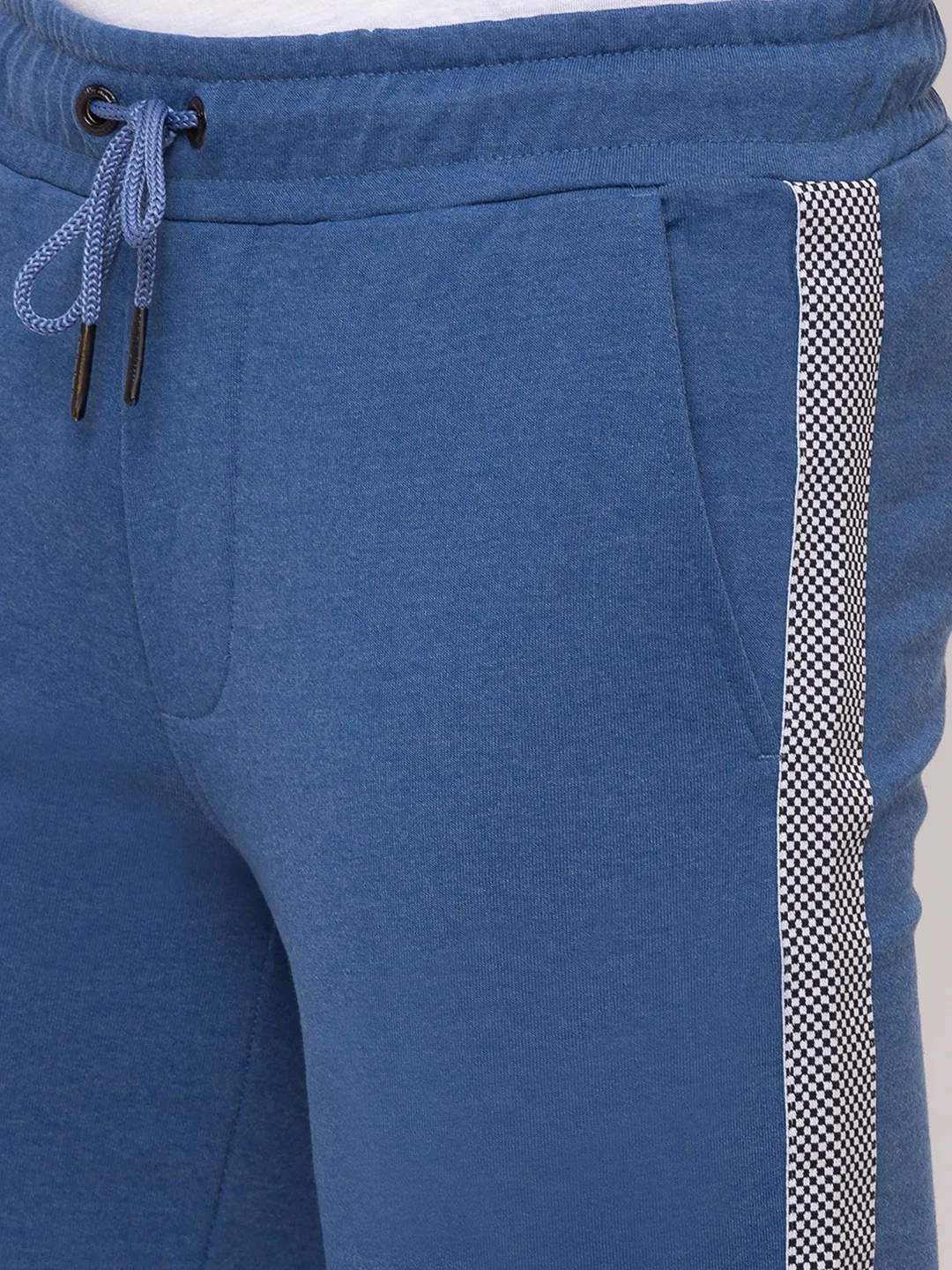 Blue Regular Fit Shorts For Men By Being Human Clothing - Image 4