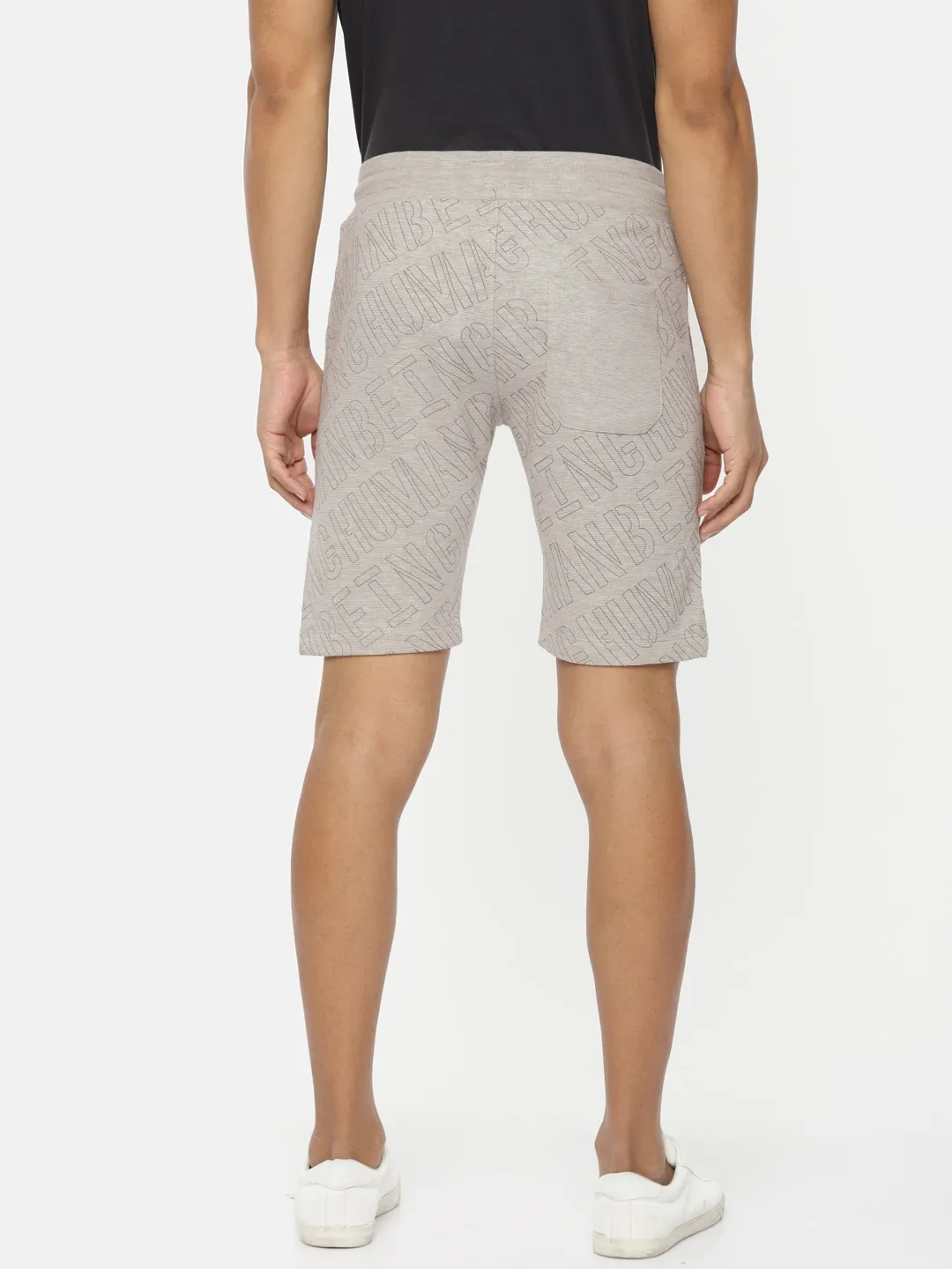 Grey Regular Fit Men's Shorts by Being Human Clothing - Image 3