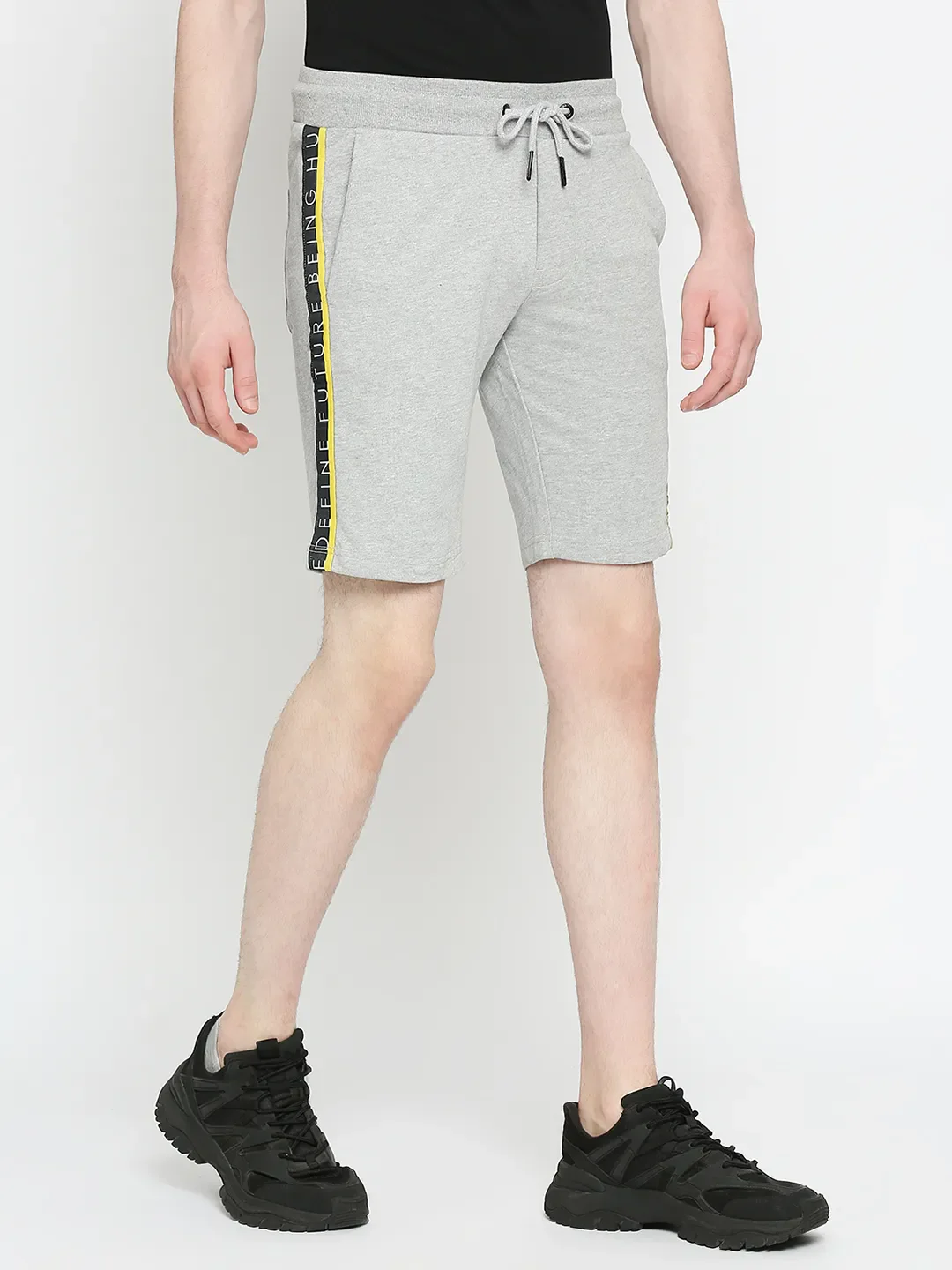Grey Regular Fit Men's Shorts by Being Human Clothing - Image 3