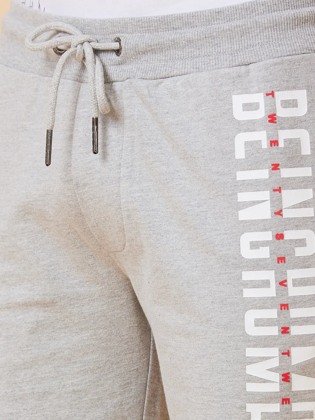 Grey Regular Fit Men's Shorts by Being Human Clothing - Image 4