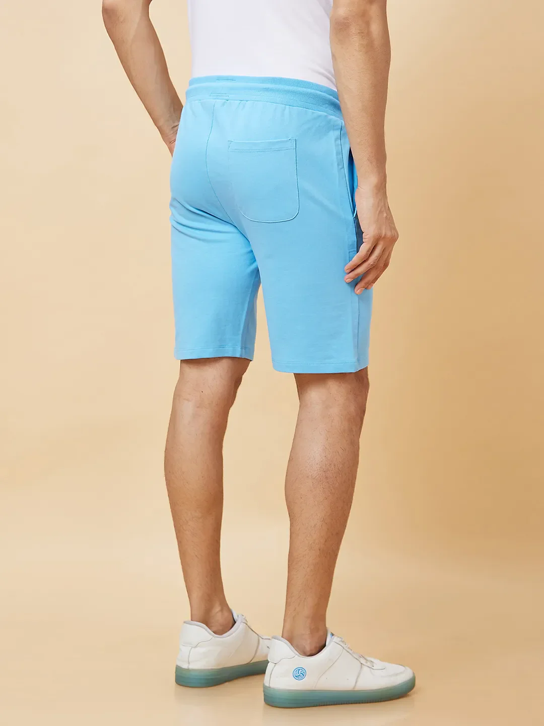 Blue Regular Fit Men's Shorts by Being Human Clothing - Image 3