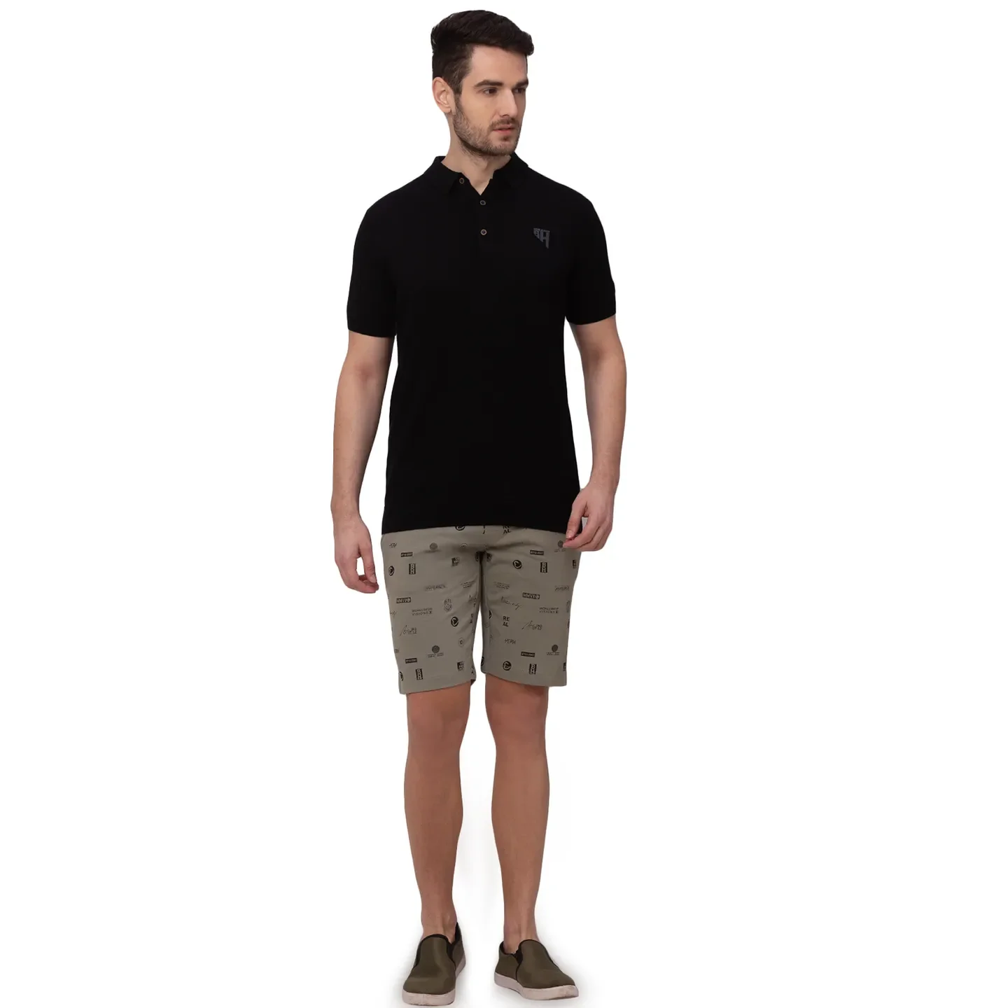 Green Regular Fit Men's Shorts by Being Human Clothing - Image 5