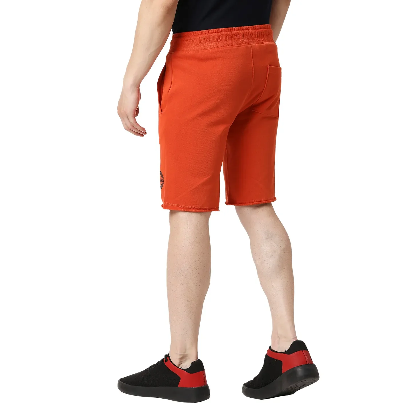 Orange Regular Fit Men's Shorts by Being Human Clothing - Image 3