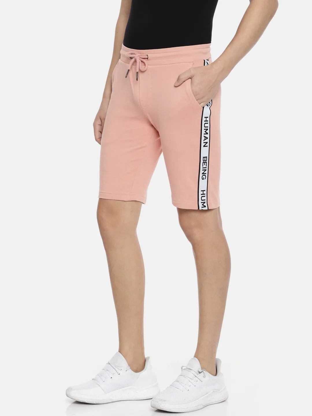 Pink Regular Fit Men's Shorts by Being Human Clothing - Image 2