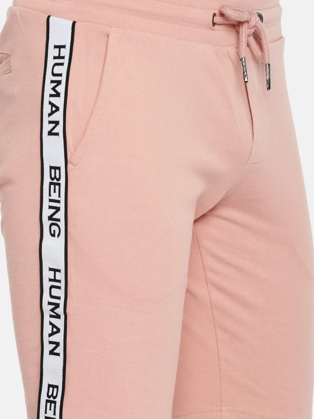 Pink Regular Fit Men's Shorts by Being Human Clothing - Image 4