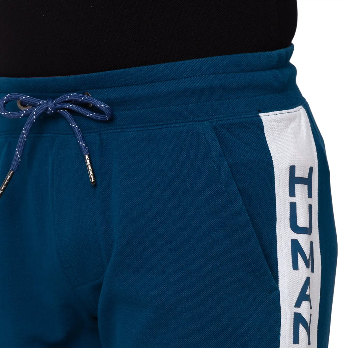 Blue Regular Fit Shorts For Men By Being Human Clothing - Image 4