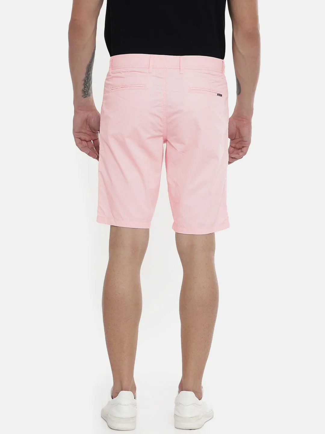 Pink Regular Fit Men's Shorts by Being Human Clothing - Image 3