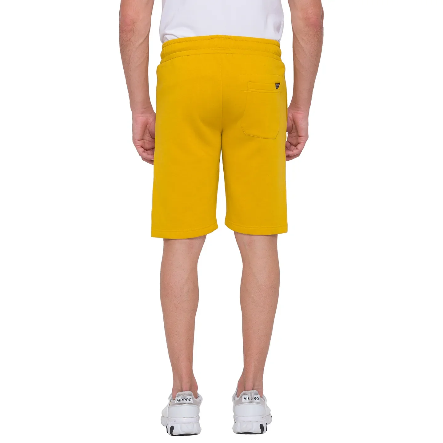 Yellow Regular Fit Shorts For Men By Being Human Clothing - Image 3