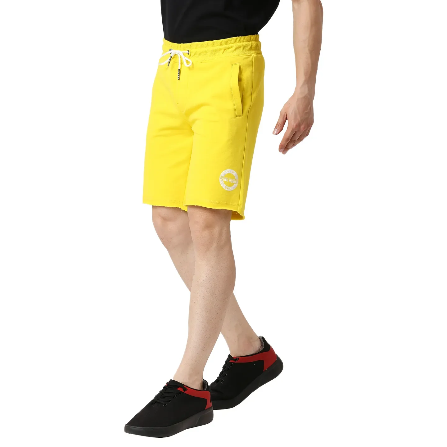 Yellow Regular Fit Men's Shorts by Being Human Clothing - Image 2