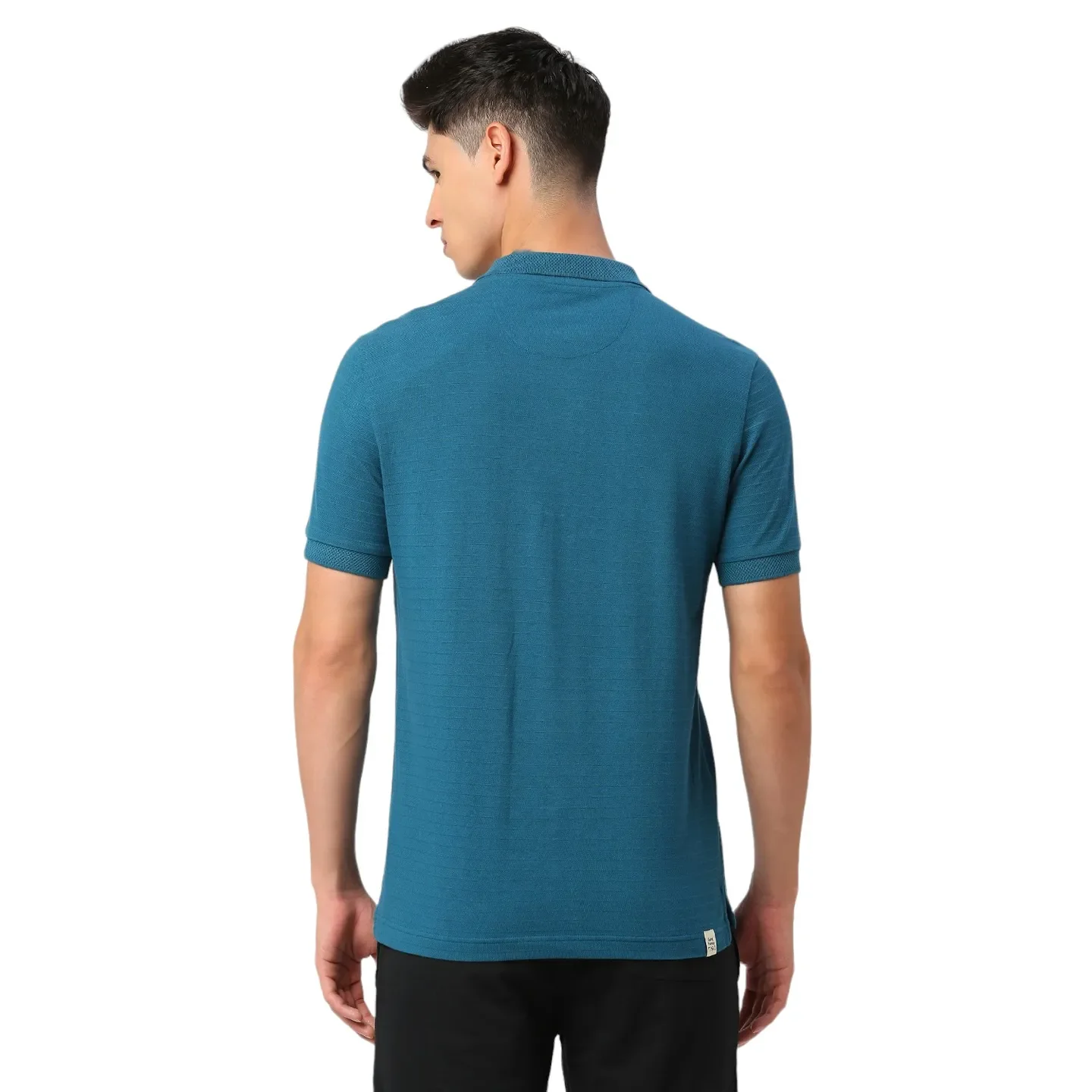 Blue Regular Fit Men's Polo T-Shirt by Being Human Clothing - Image 4