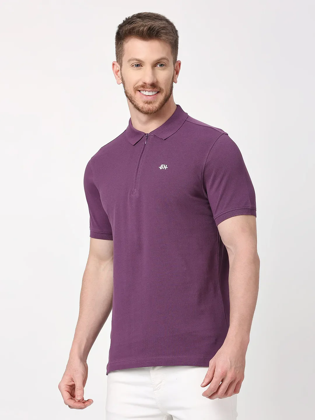 Green Regular Fit Men's Polo T-Shirt by Being Human Clothing - Image 5