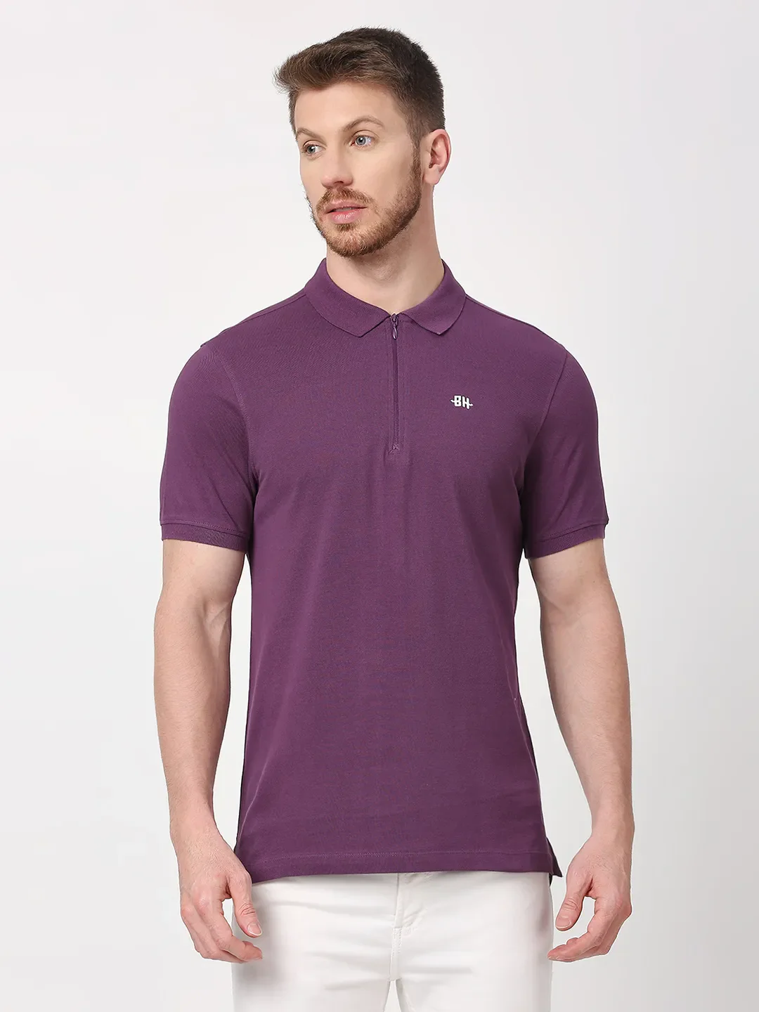 Green Regular Fit Men's Polo T-Shirt by Being Human Clothing - Image 6