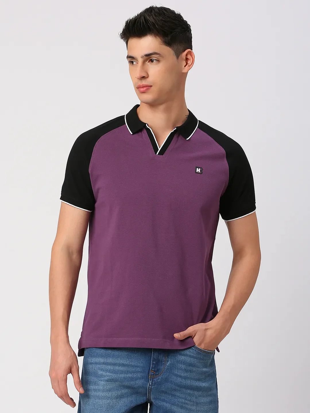 Green Regular Fit Men's Polo T-Shirt by Being Human Clothing