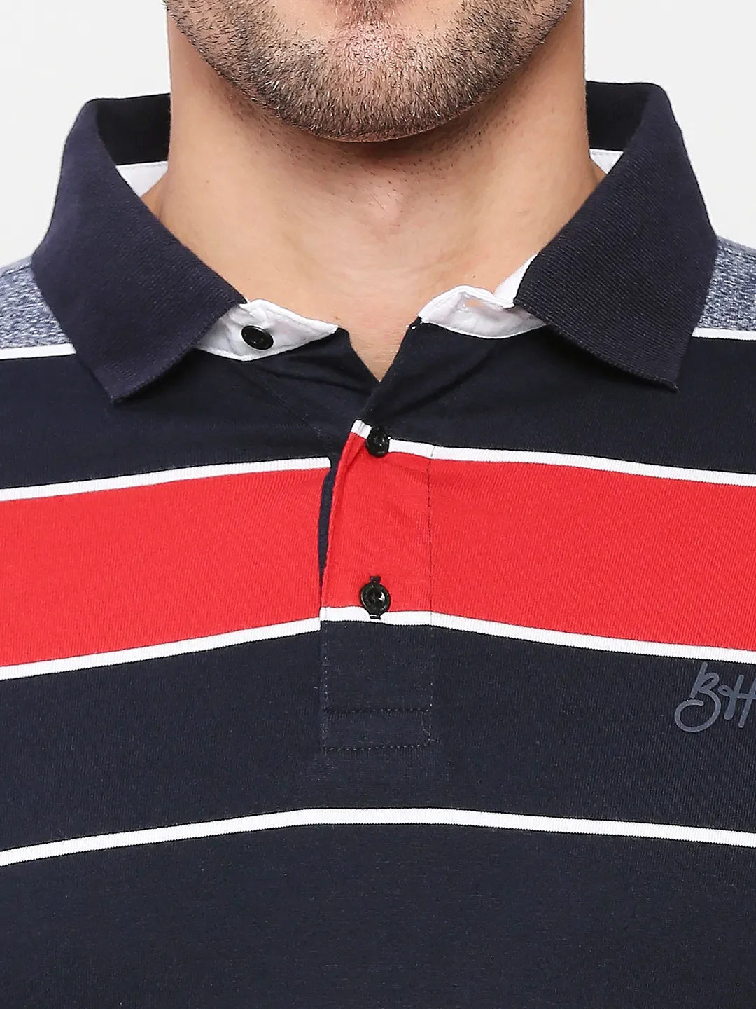 Red Regular Fit Men's Polo T-shirt by Being Human Clothing - Image 5