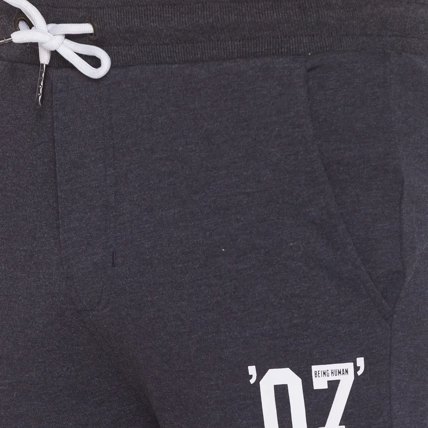 Black Regular Fit Track Pants For Men By Being Human Clothing - Image 3