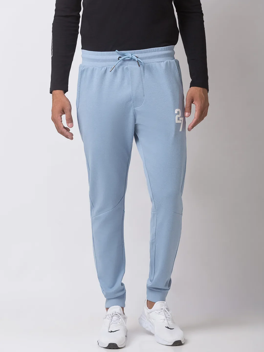 Blue Regular Fit Men's Track Pants by Being Human Clothing