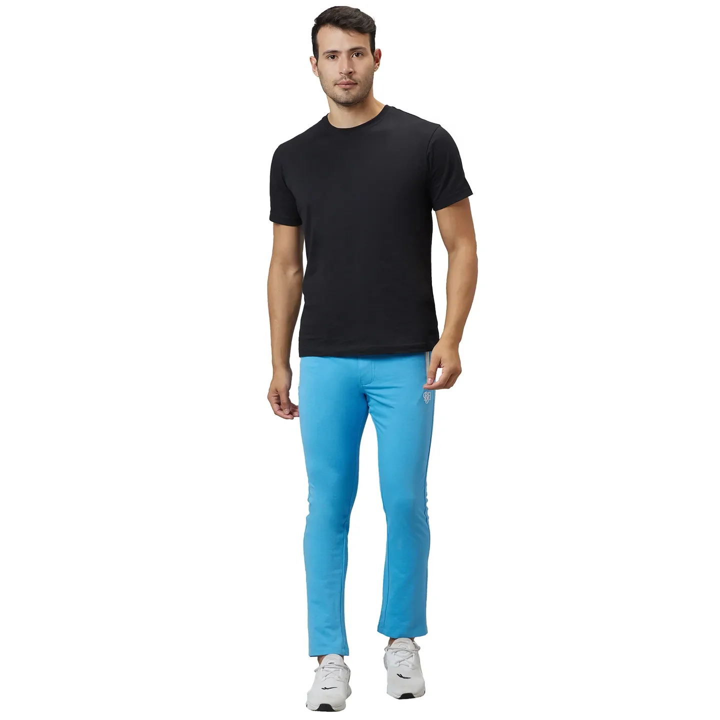 Blue Regular Fit Men's Track Pants by Being Human Clothing - Image 2
