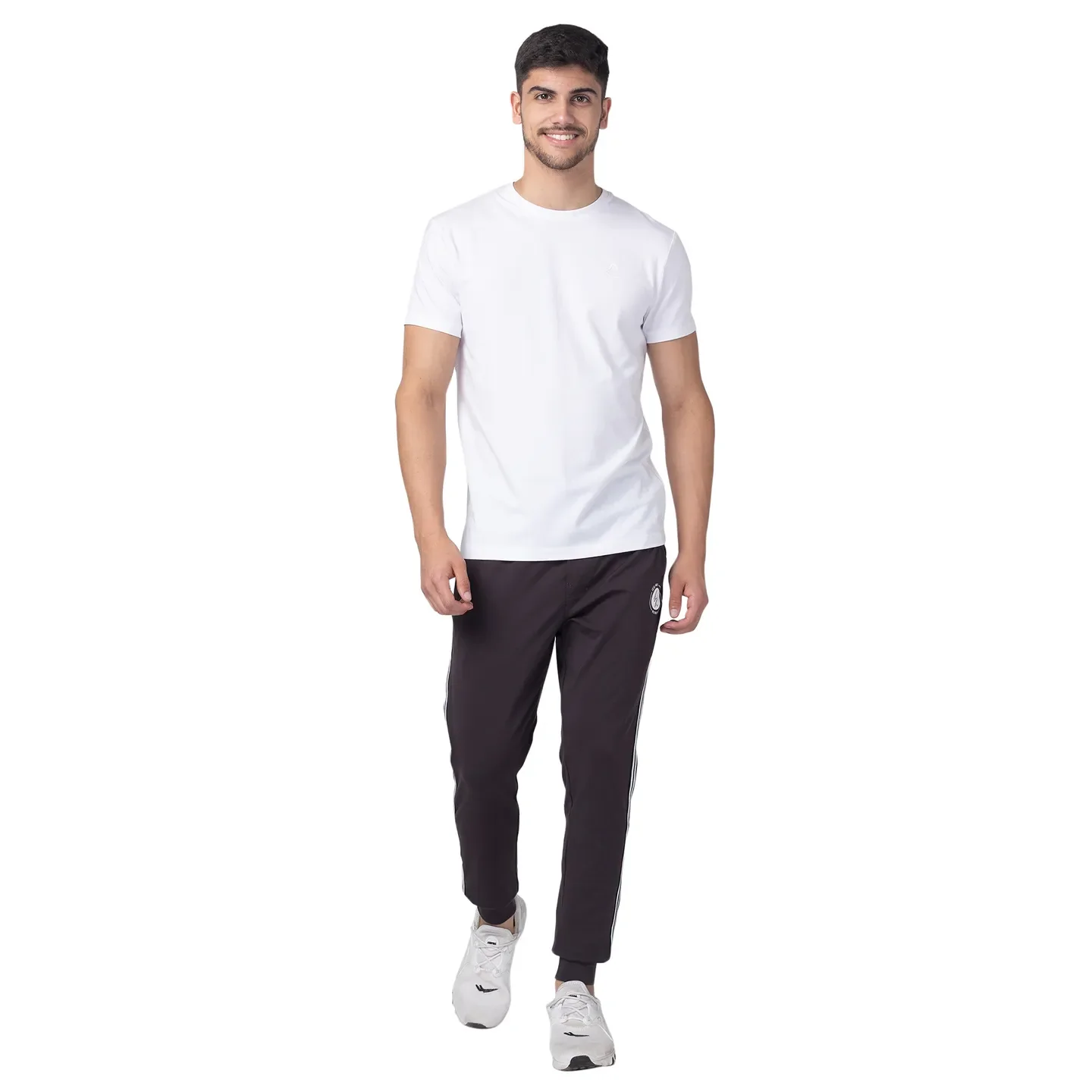 Grey Regular Fit Track Pants For Men By Being Human Clothing - Image 5