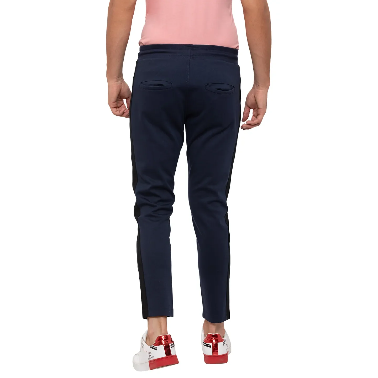 Blue Regular Fit Men's Track Pants by Being Human Clothing - Image 3