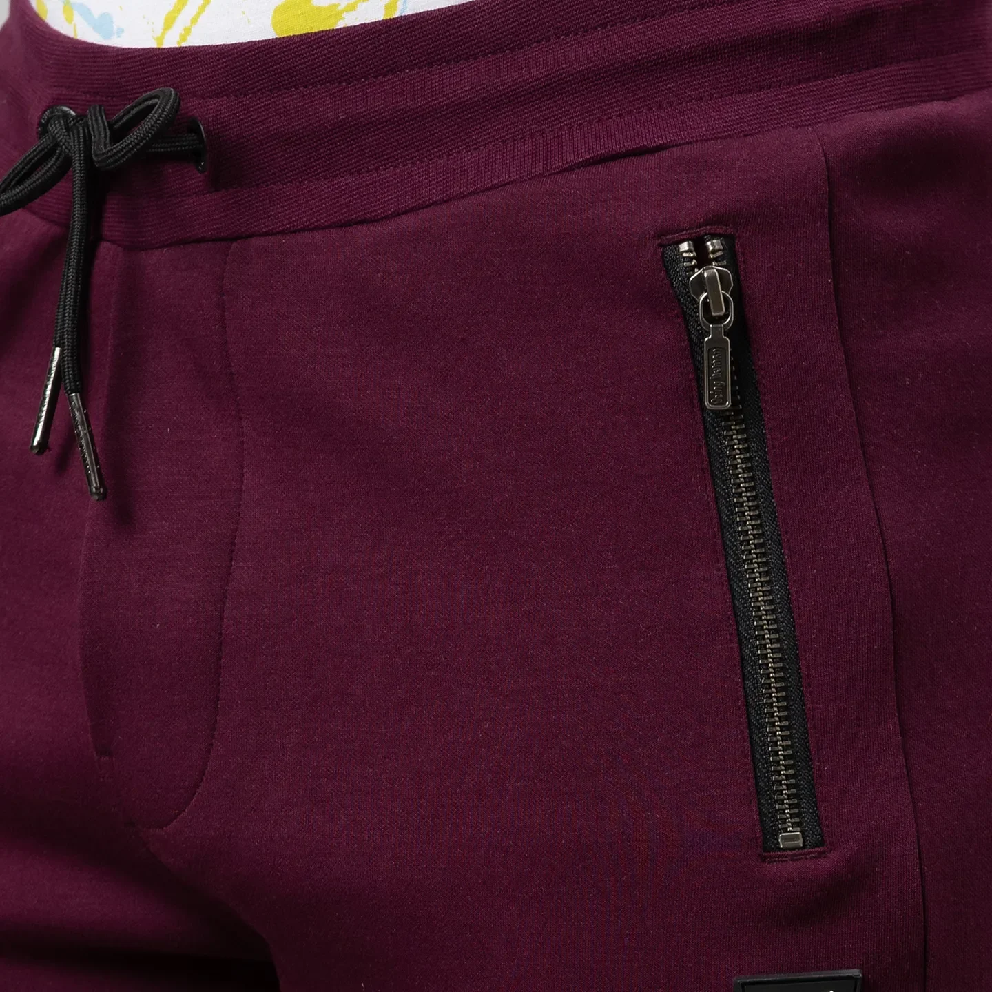 Purple Regular Fit Track Pants For Men By Being Human Clothing - Image 5