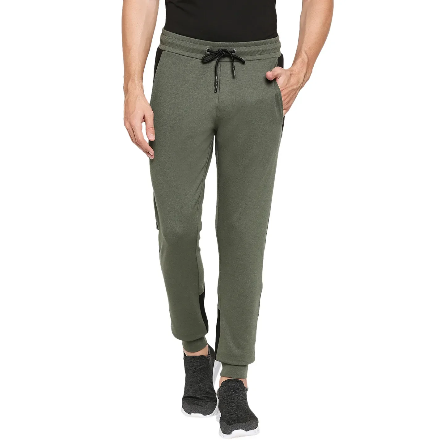 Green Regular Fit Men's Track Pants by Being Human Clothing