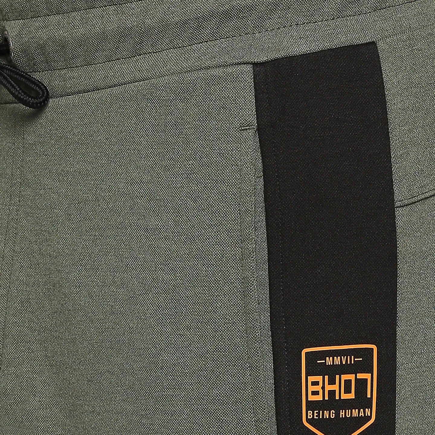 Green Regular Fit Men's Track Pants by Being Human Clothing - Image 5