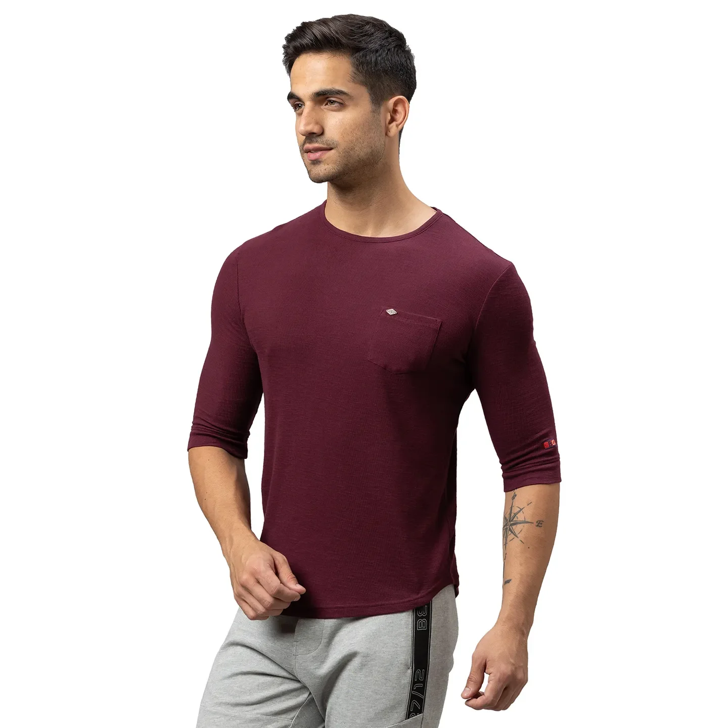 Grey Regular Fit Track Pants For Men By Being Human Clothing - Image 4