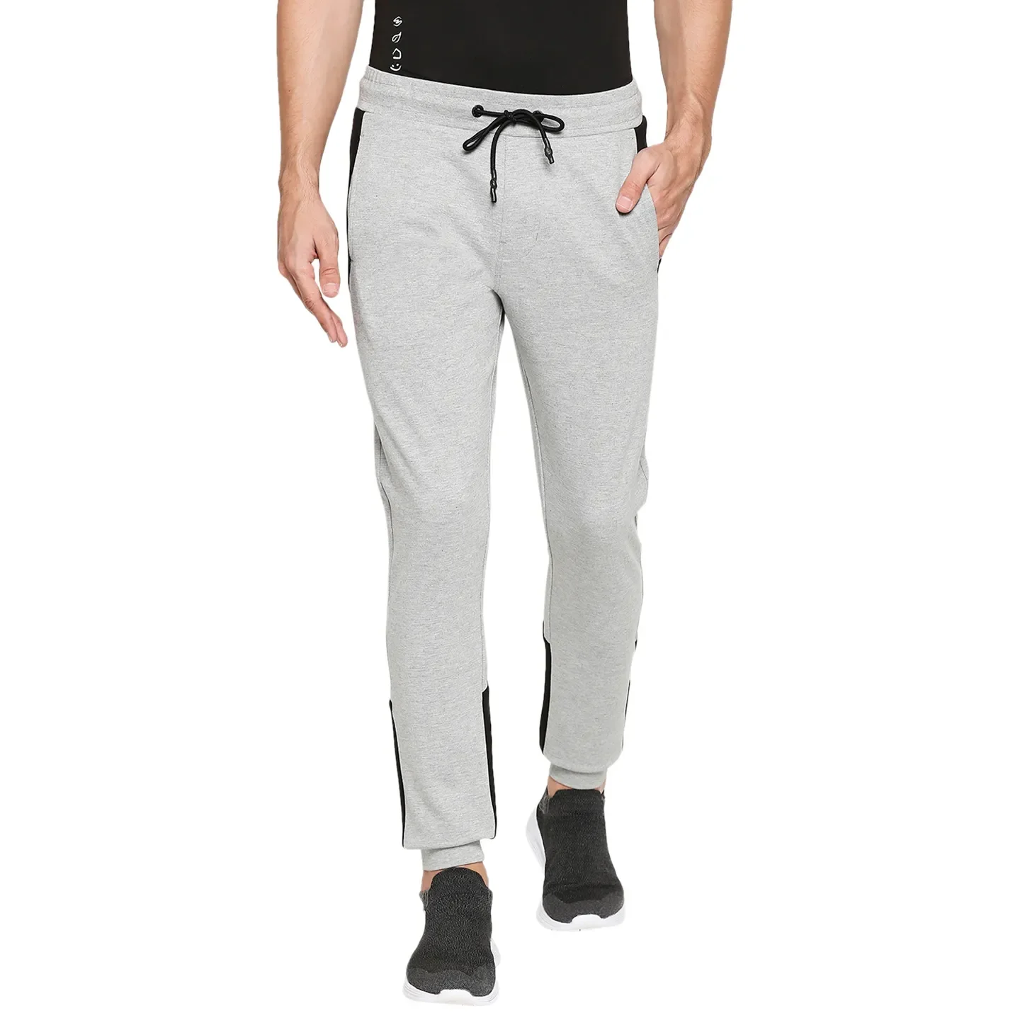 Grey Regular Fit Men's Track Pants by Being Human Clothing