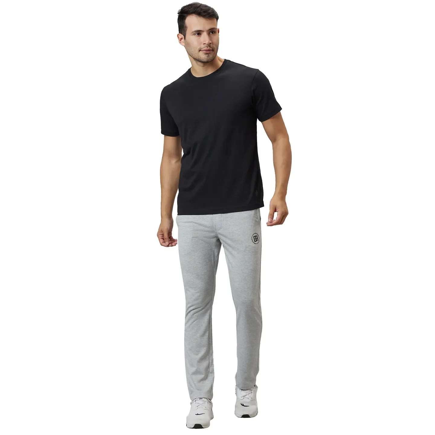 Grey Regular Fit Men's Track Pants by Being Human Clothing - Image 2