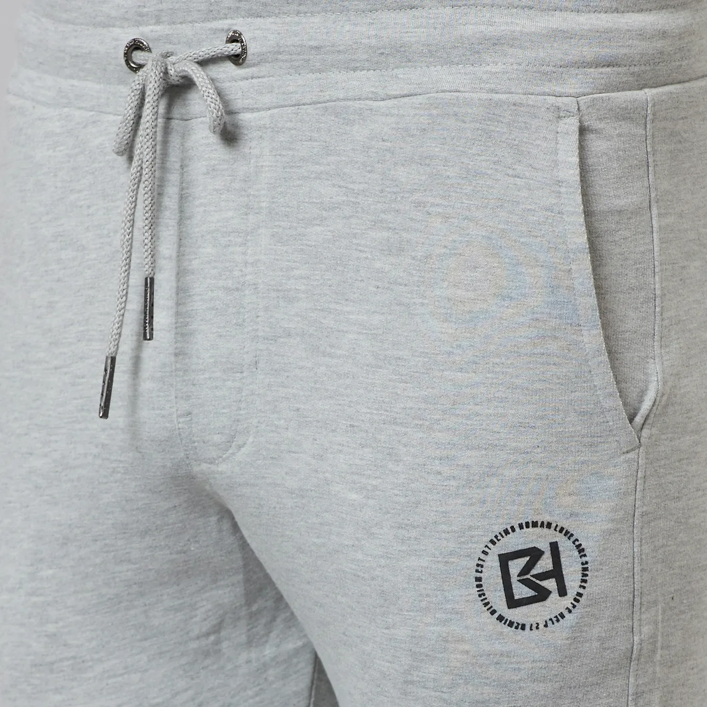 Grey Regular Fit Men's Track Pants by Being Human Clothing - Image 5