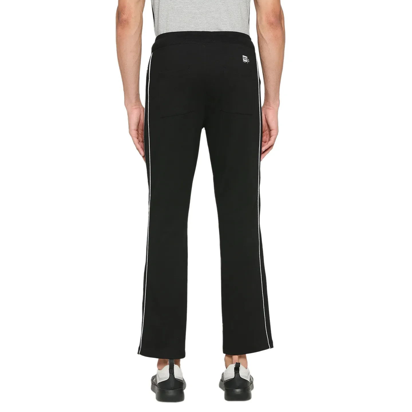Jet Black Regular Fit Track Pants For Men By Being Human Clothing - Image 4