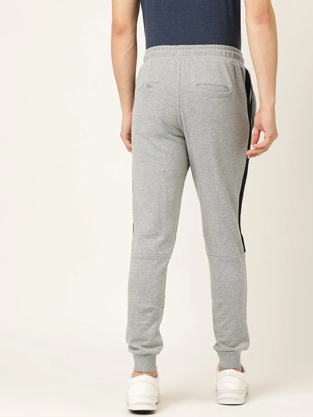 Grey Regular Fit Men's Track Pants by Being Human Clothing - Image 3