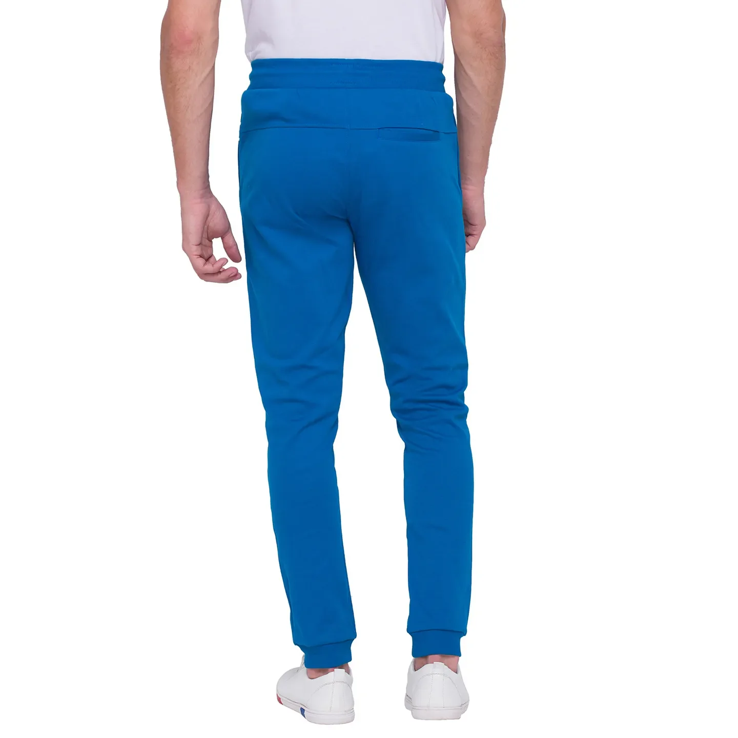 Marine Blue Regular Fit Track Pants For Men By Being Human Clothing - Image 4