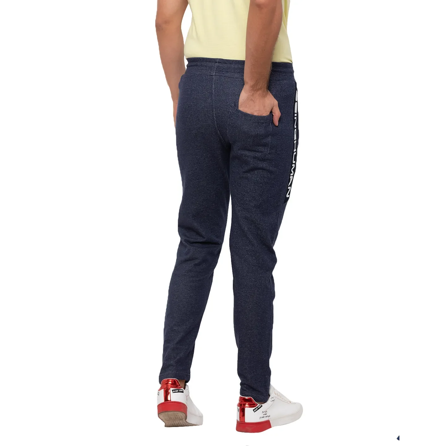 Blue Regular Fit Men's Track Pants by Being Human Clothing - Image 3