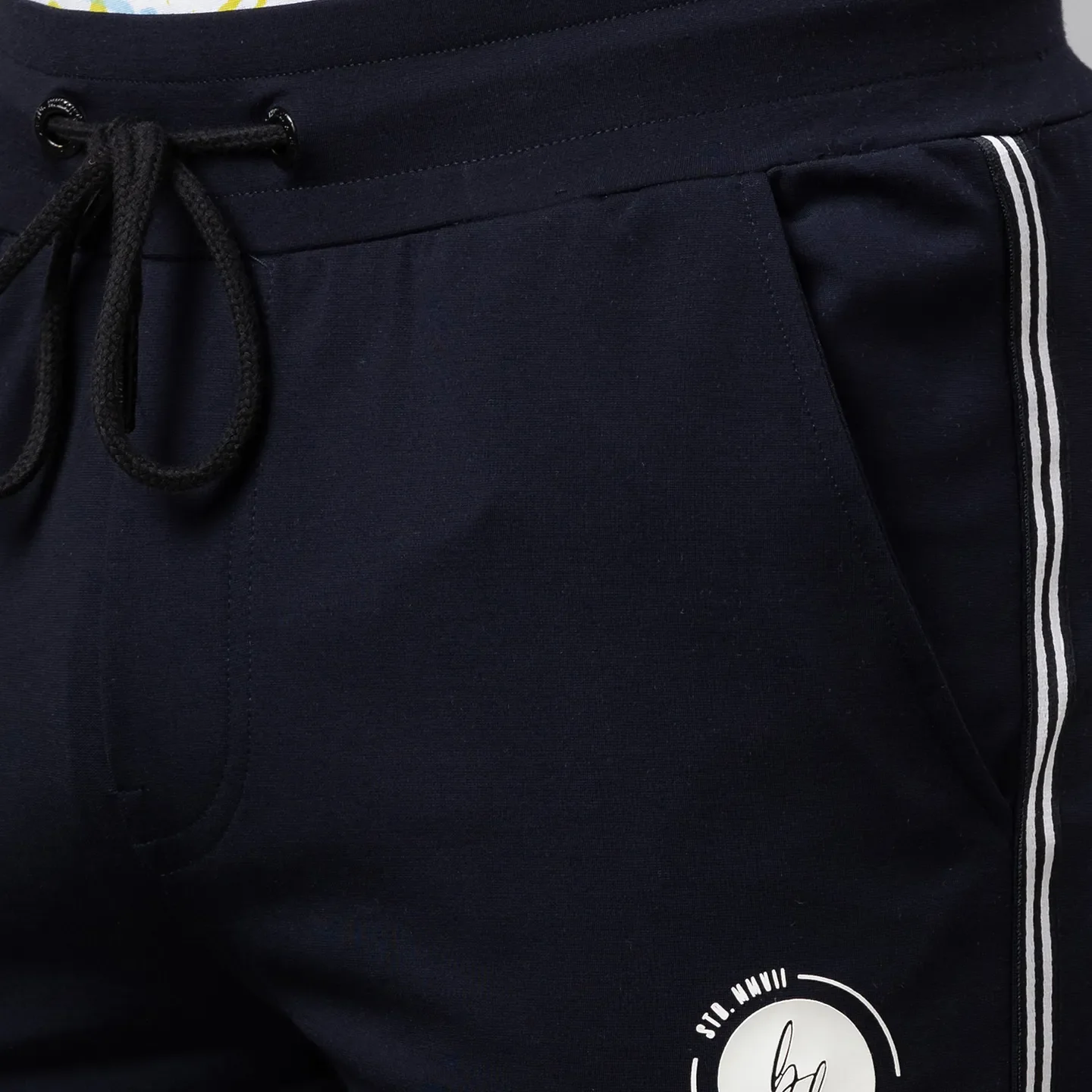 Blue Regular Fit Men's Track Pants by Being Human Clothing - Image 5