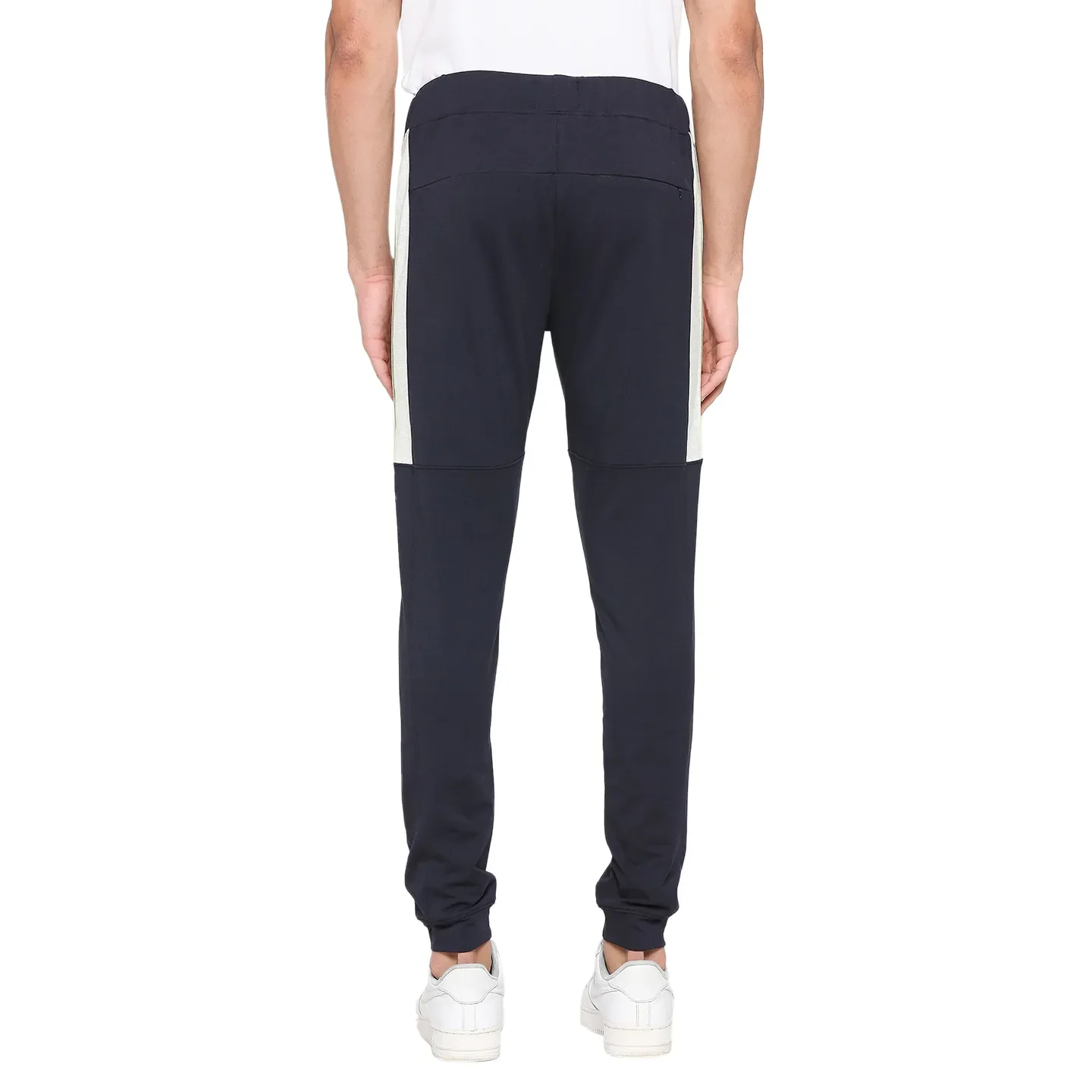 Navy Regular Fit Track Pants For Men By Being Human Clothing - Image 4