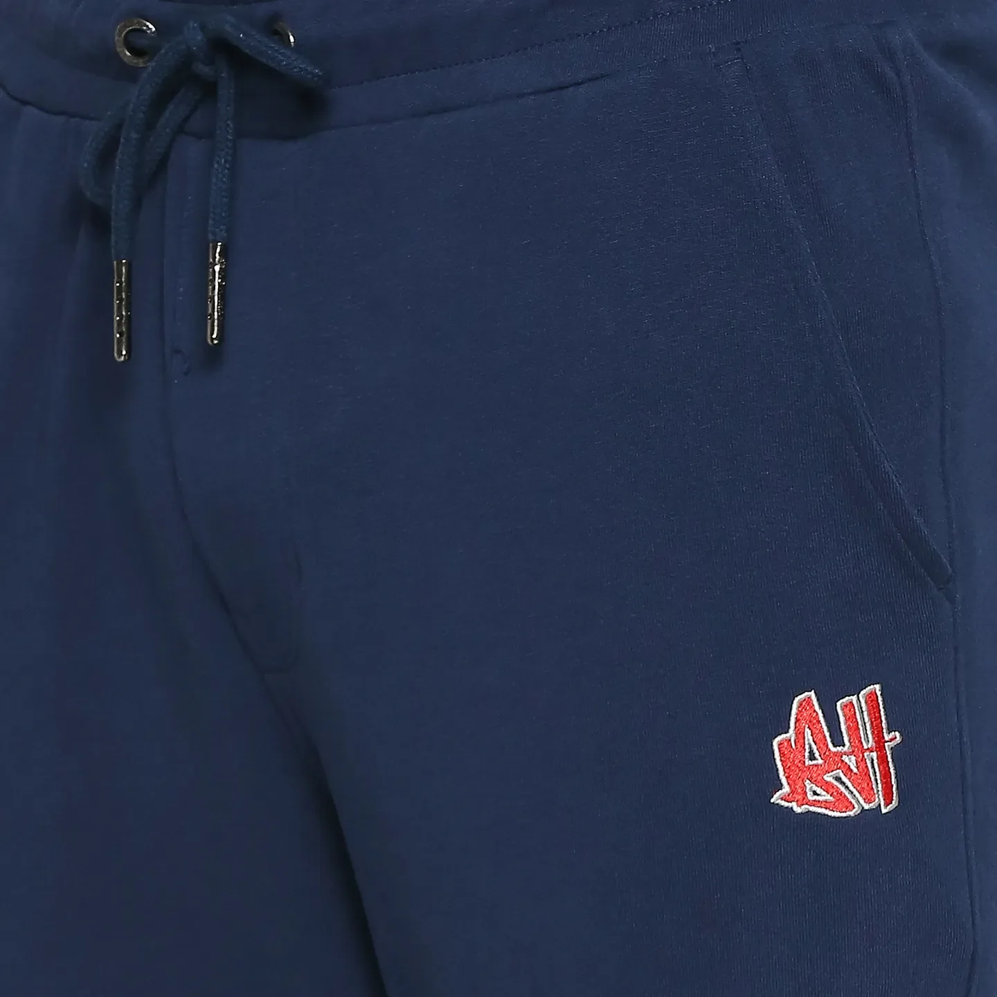 Navy Regular Fit Track Pants For Men By Being Human Clothing - Image 5