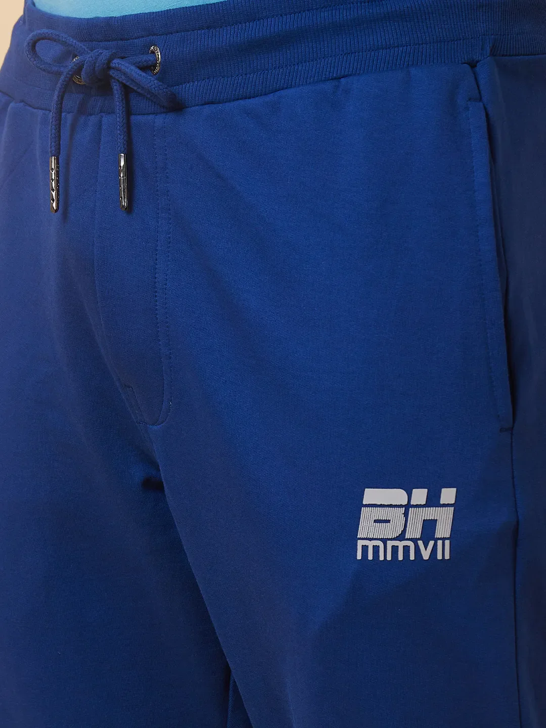 Blue Regular Fit Men's Track Pants by Being Human Clothing - Image 4