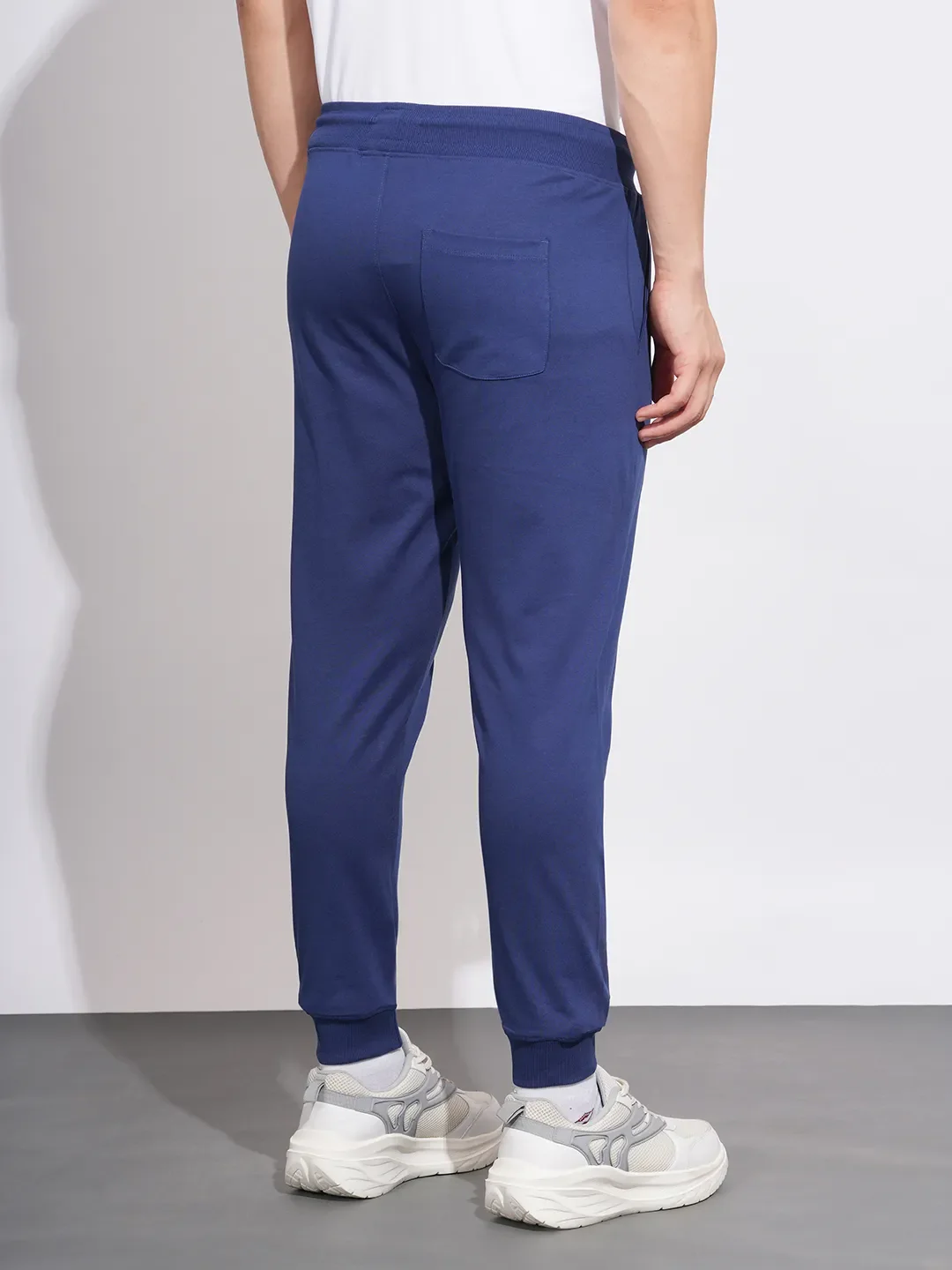 Blue Regular Fit Men's Track Pants by Being Human Clothing - Image 3
