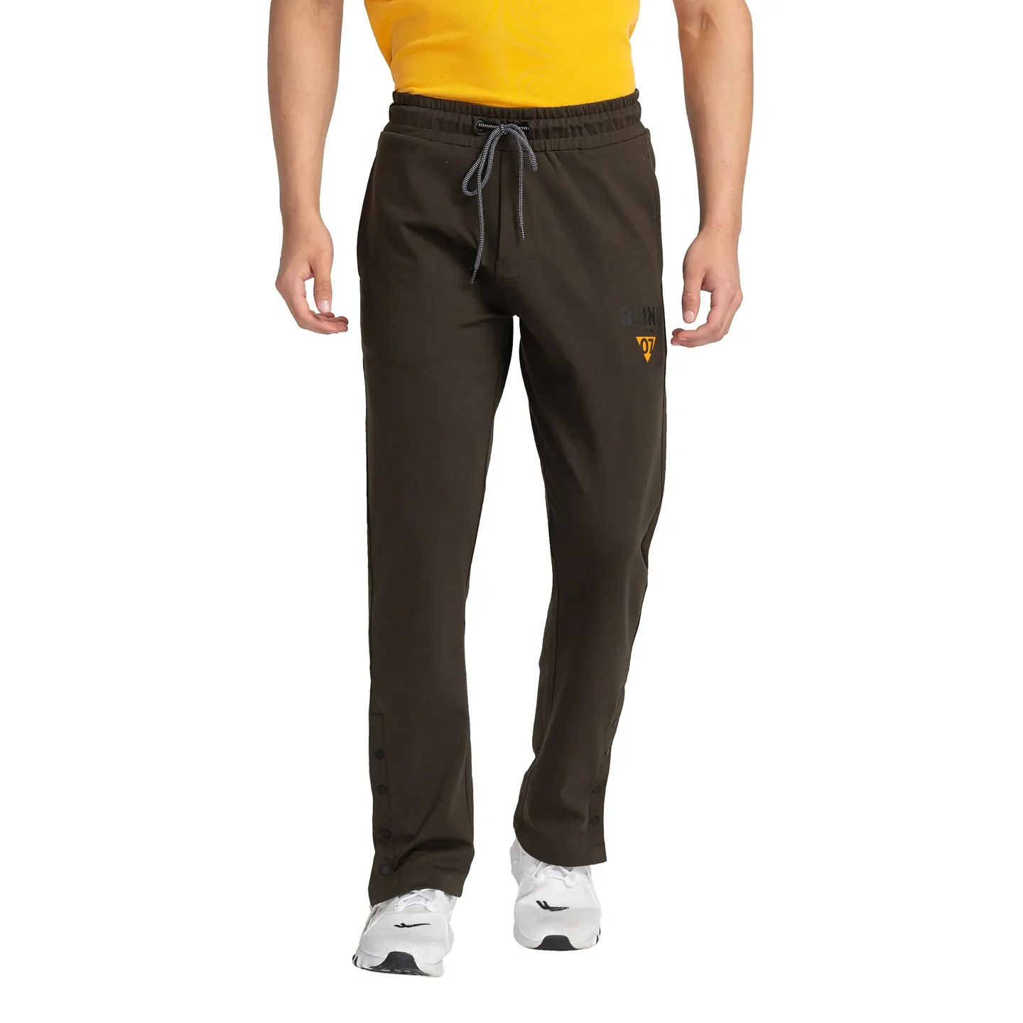Olive Regular Fit Men's Track Pants by Being Human Clothing