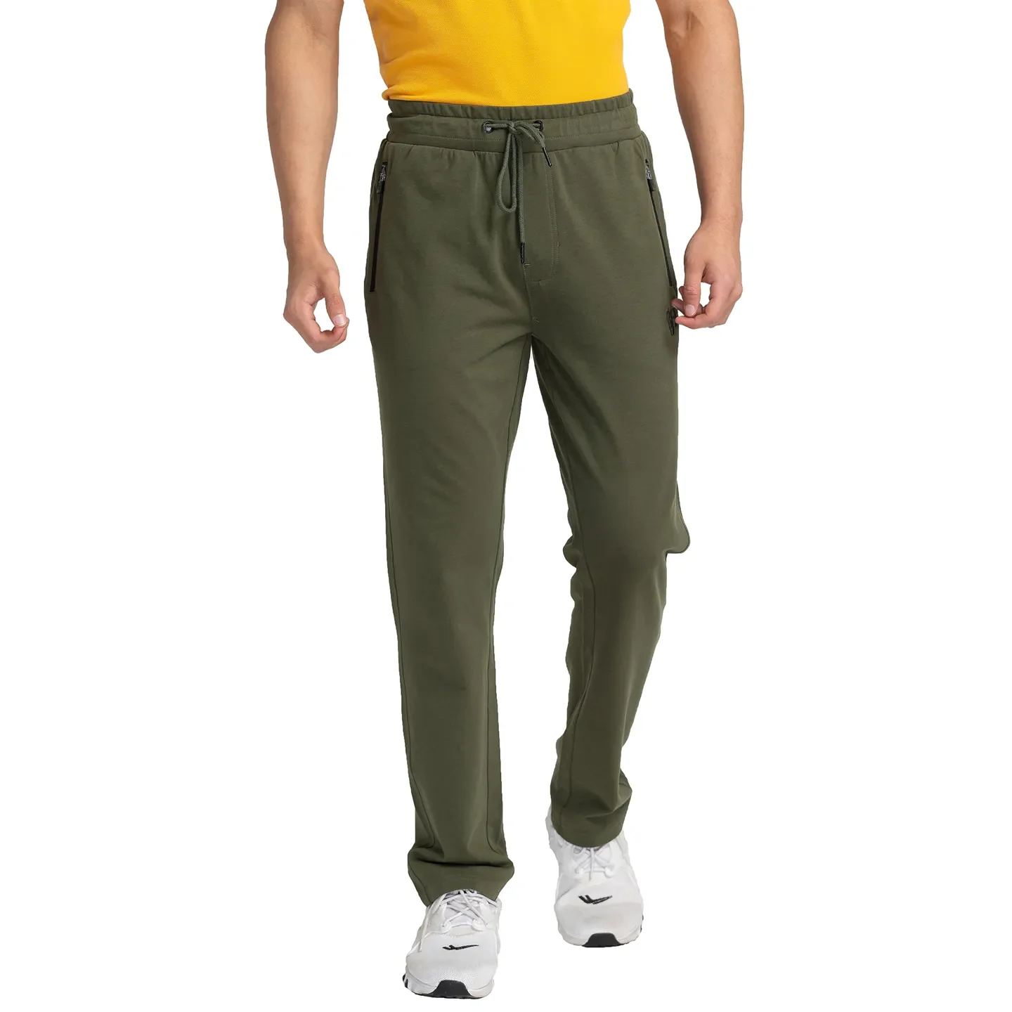Olive Regular Fit Track Pants For Men By Being Human Clothing