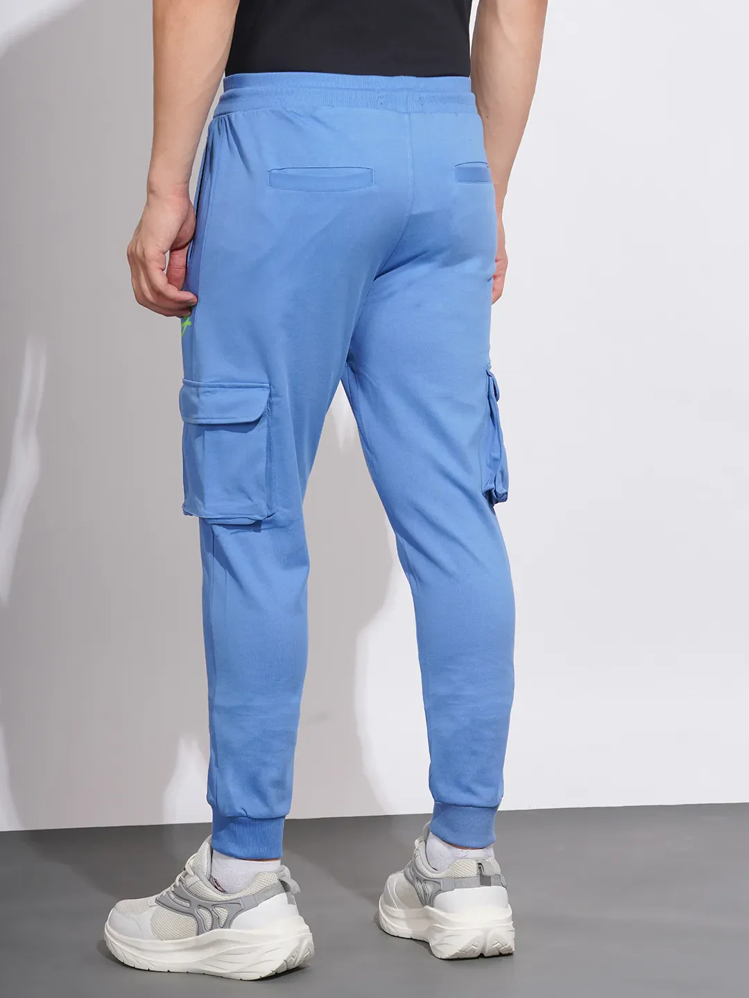 Blue Men's Track Pants by Being Human Clothing - Image 3