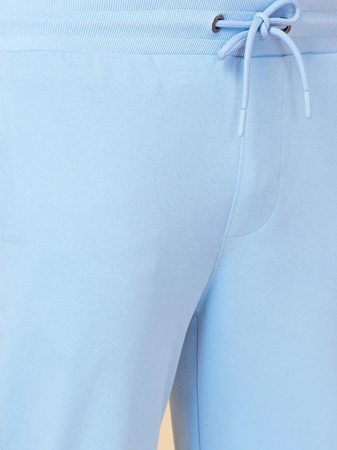 Light Blue Regular Fit Track Pants For Men By Being Human Clothing - Image 5