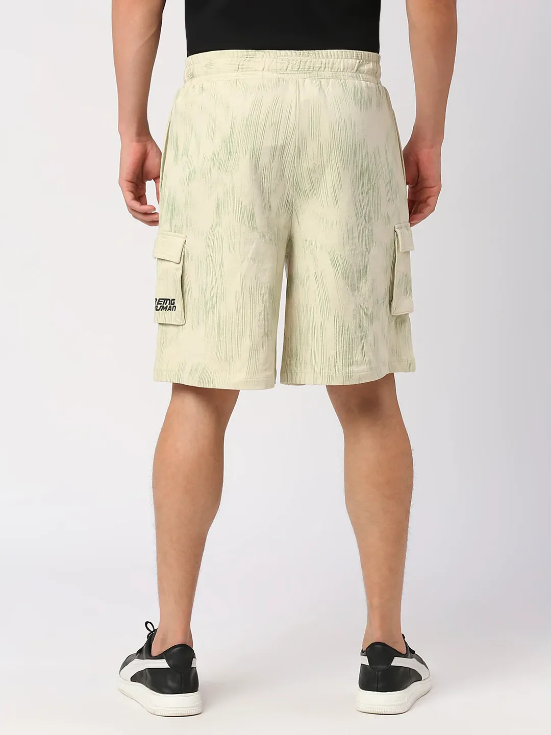 Snow White Regular Fit Shorts For Men By Being Human Clothing - Image 2