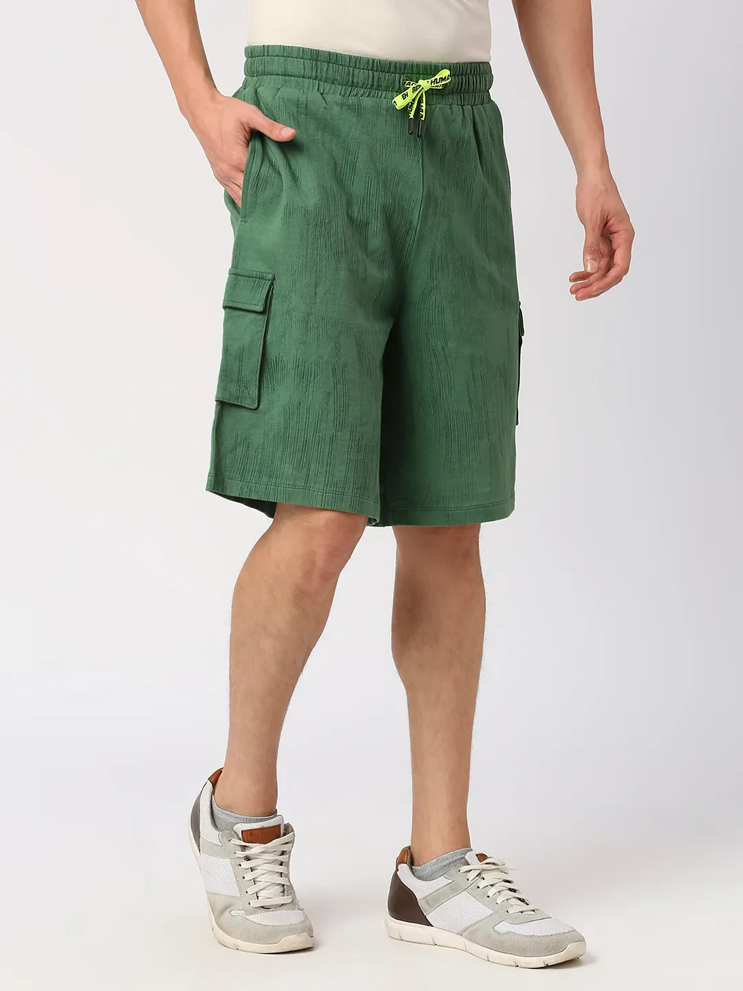 Sulphur Spring Regular Fit Shorts For Men By Being Human Clothing - Image 3